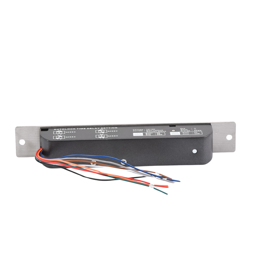 Cerradura de Perno 2000 kg de Sujeción Cerrada en Caso de Falla (Fail Secure) Temporizador y Sensor de Puerta PROEB-700C - SILYMX