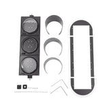 Semáforo Señalización Rojo, Verde y Amarillo Diametro 200mm LED 110vca PRO-LIGHT-LEDT - SILYMX