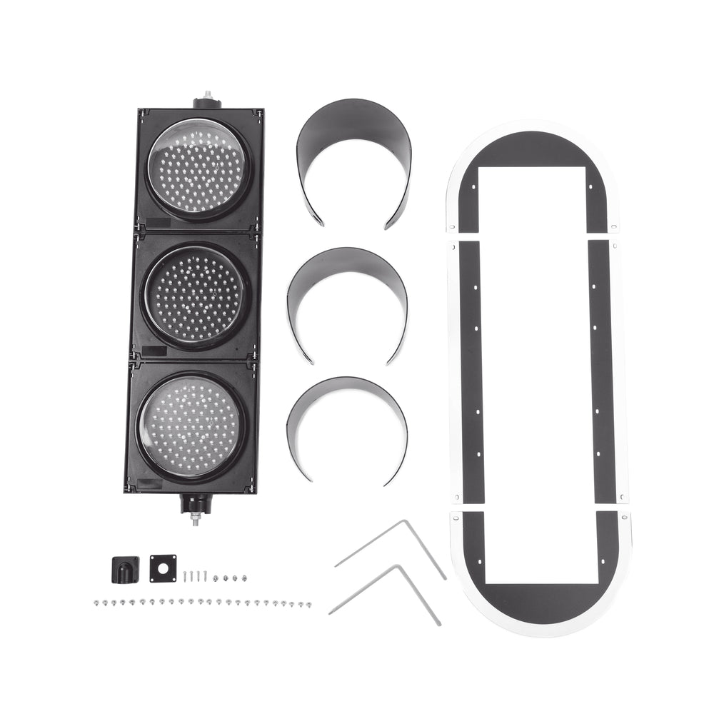 Semáforo Señalización Rojo, Verde y Amarillo Diametro 200mm LED 110vca PRO-LIGHT-LEDT - SILYMX