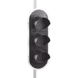 Semáforo Señalización Rojo, Verde y Amarillo Diametro 200mm LED 110vca PRO-LIGHT-LEDT - SILYMX