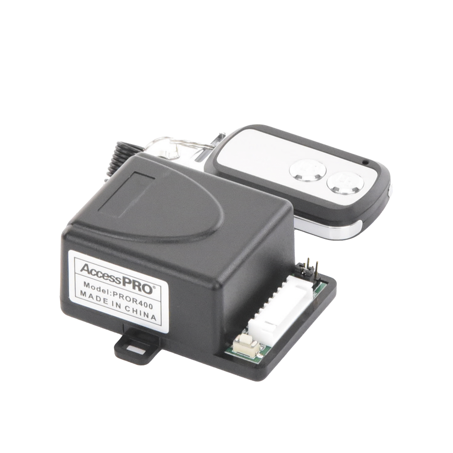 Receptor Inalámbrico ACCESSPRO PROR400 con 2 Relevadores y Control Remoto – Alcance 50 m