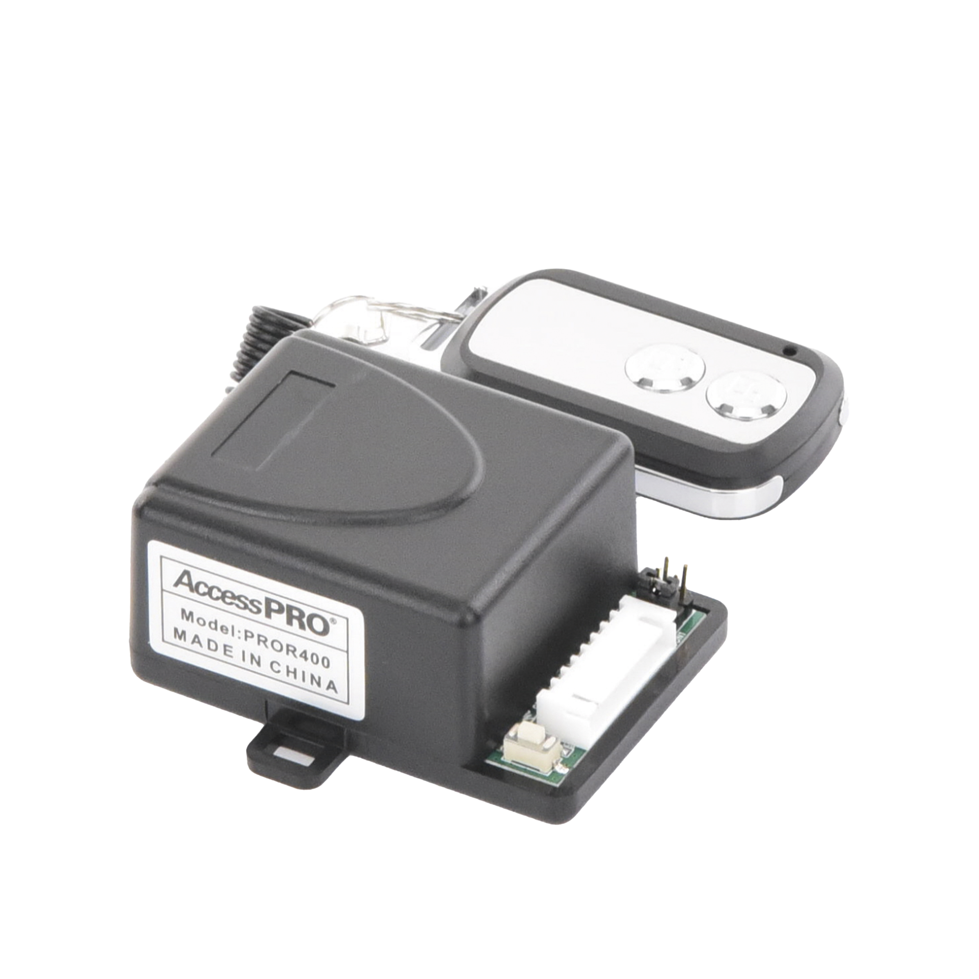 Receptor Inalámbrico ACCESSPRO PROR400 con 2 Relevadores y Control Remoto – Alcance 50 m