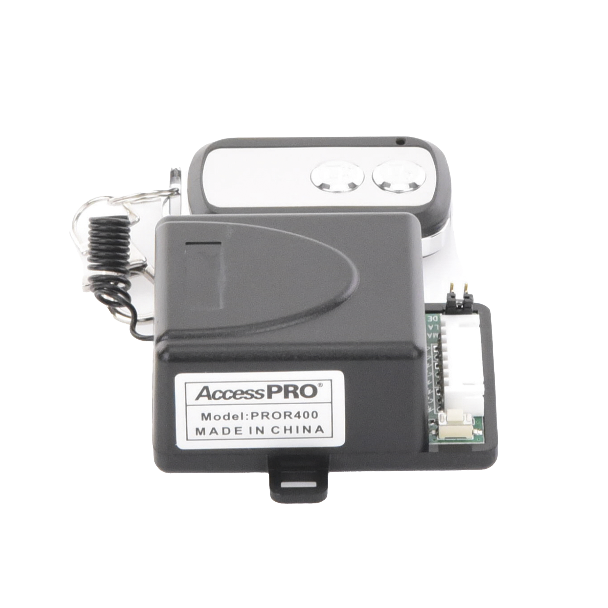 Receptor Inalámbrico ACCESSPRO PROR400 con 2 Relevadores y Control Remoto – Alcance 50 m