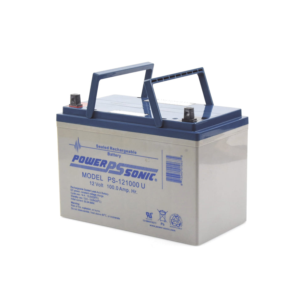 Batería 12V 100AH Para Respaldo Tecnologías AGM/VRLA 10-12 Años Vida Útil Terminales U Reconocida ULPS-121000-U - SILYMX