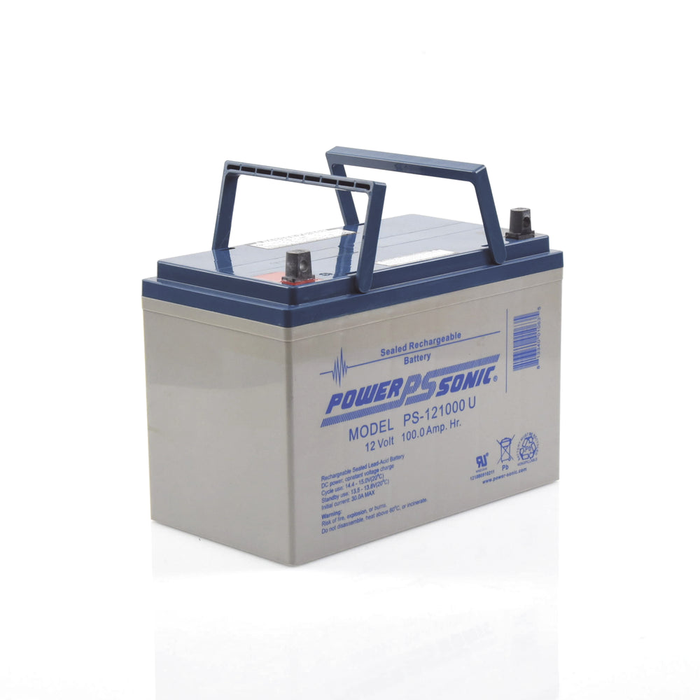 Batería 12V 100AH Para Respaldo Tecnologías AGM/VRLA 10-12 Años Vida Útil Terminales U Reconocida ULPS-121000-U - SILYMX