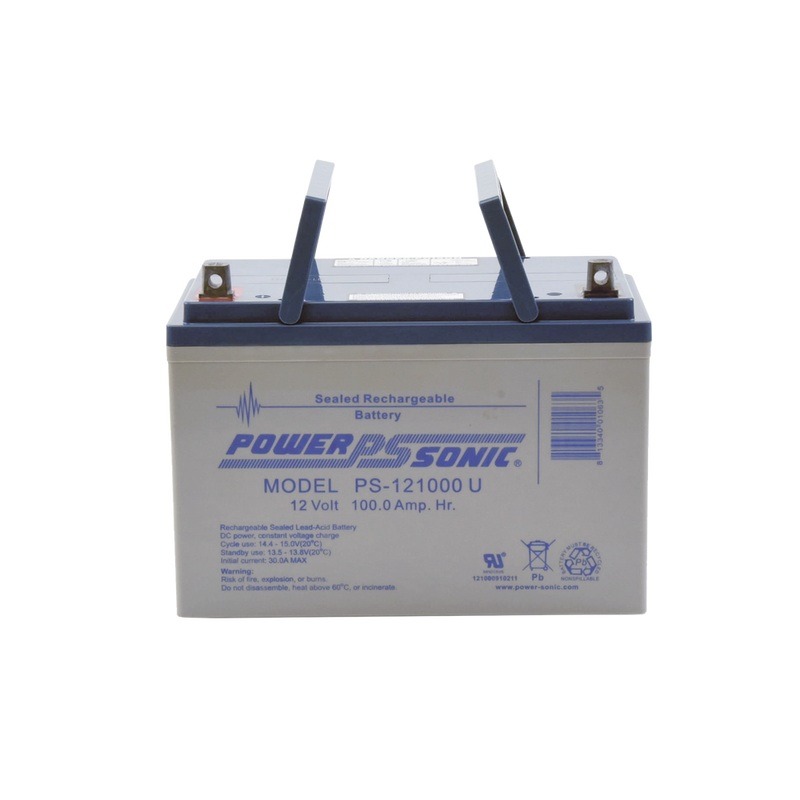 Batería 12V 100AH Para Respaldo Tecnologías AGM/VRLA 10-12 Años Vida Útil Terminales U Reconocida ULPS-121000-U - SILYMX