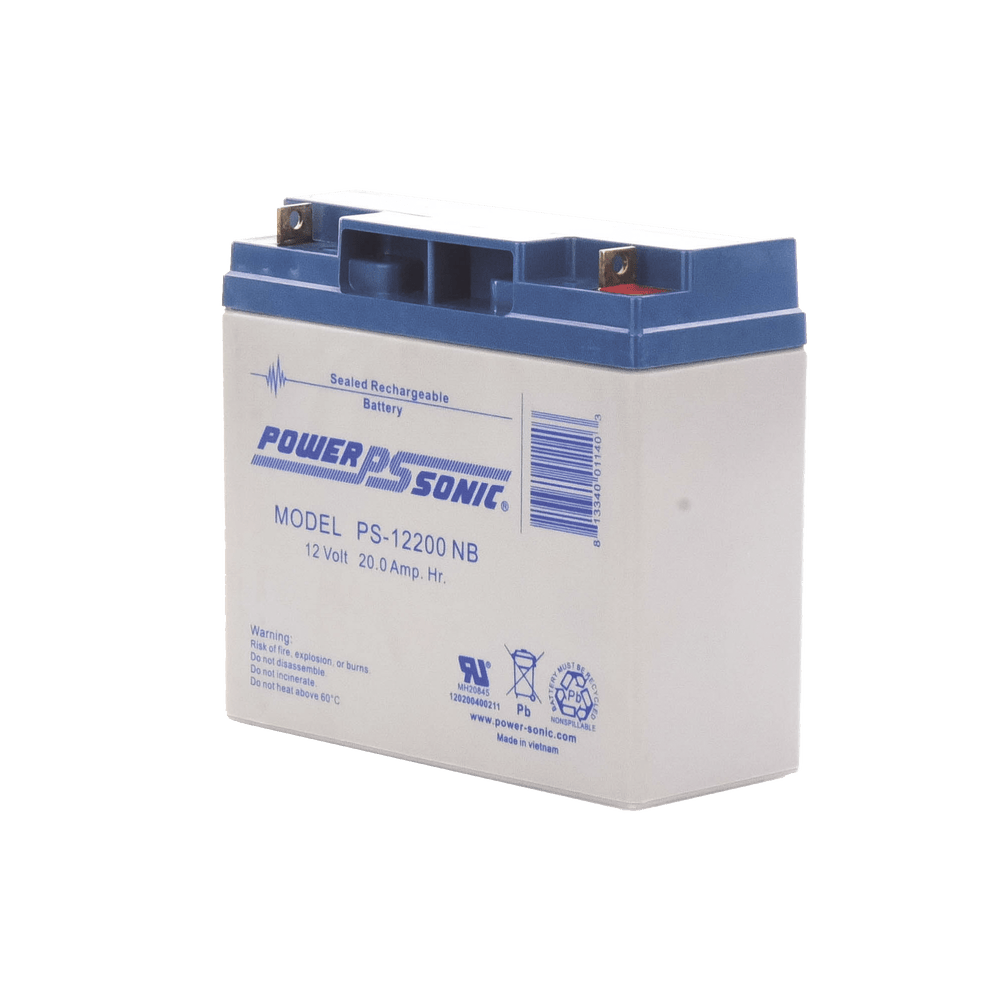 Batería 12V 20AH Para Respaldo Tecnologías AGM/VRLA 5 Años Vida Útil Terminales NB2 Reconocida UL PS-12200-NB2 - SILYMX