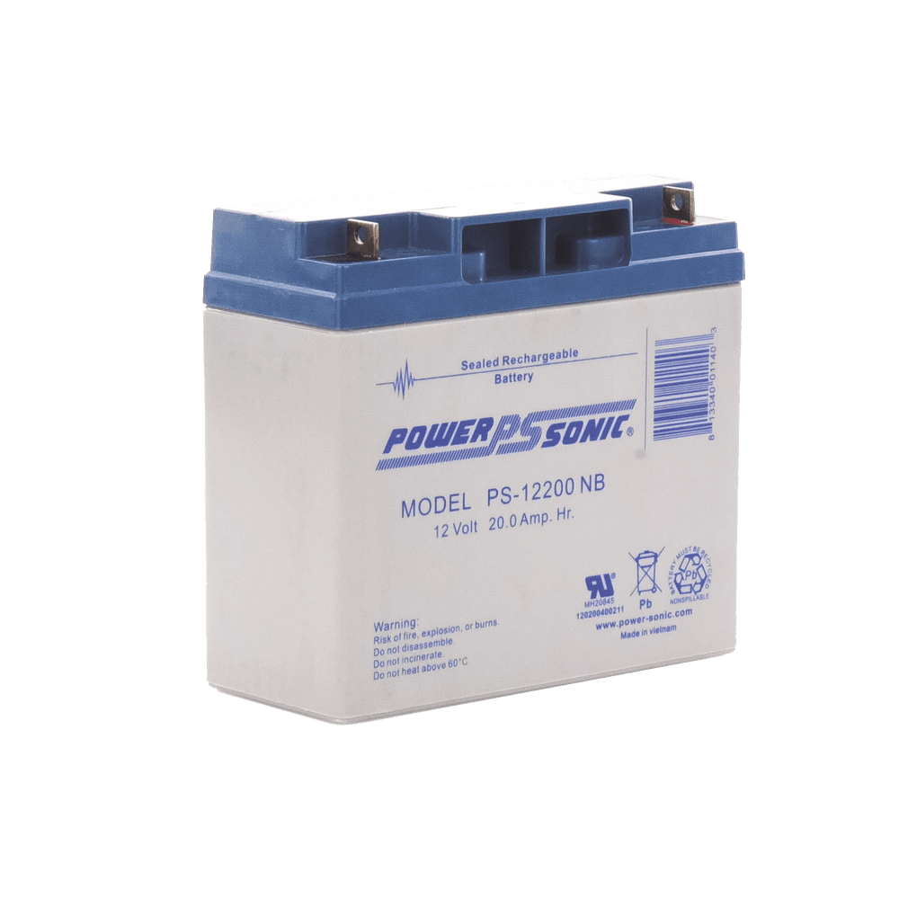 Batería 12V 20AH Para Respaldo Tecnologías AGM/VRLA 5 Años Vida Útil Terminales NB2 Reconocida UL PS-12200-NB2 - SILYMX