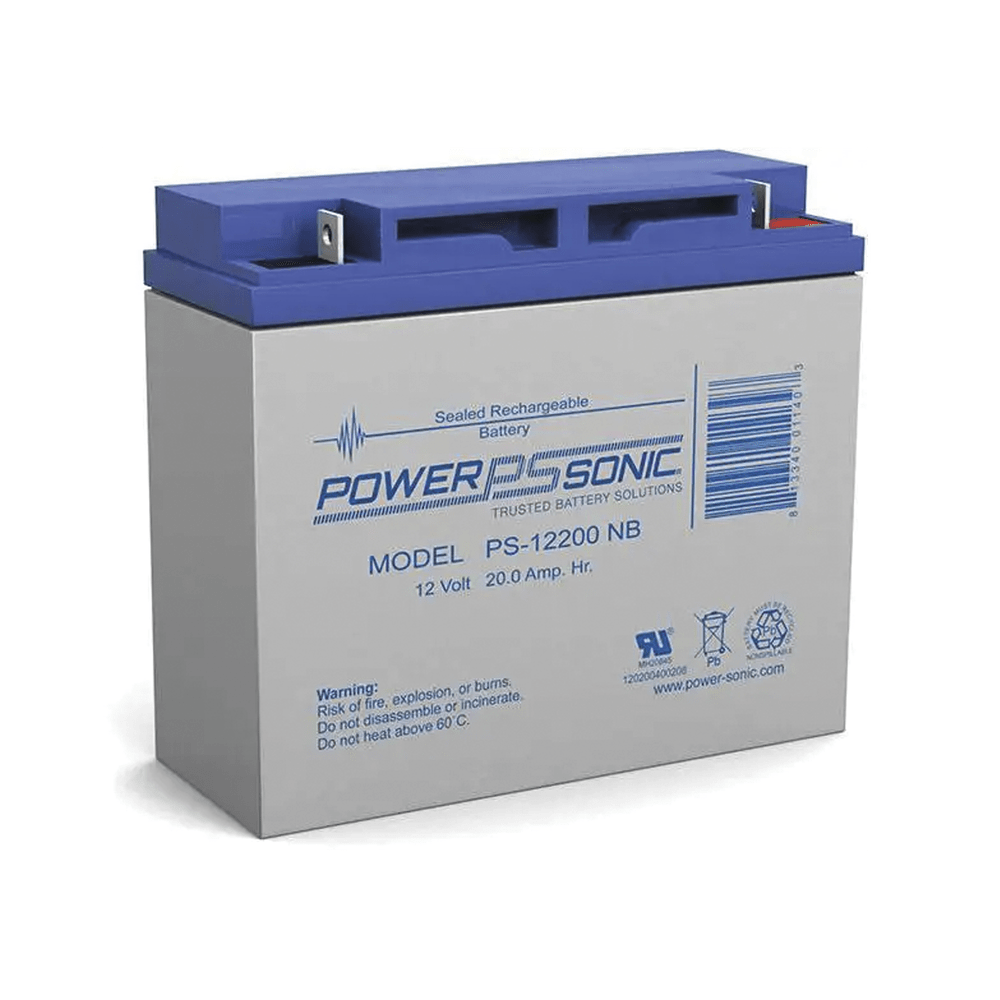 Batería 12V 20AH Para Respaldo Tecnologías AGM/VRLA 5 Años Vida Útil Terminales NB2 Reconocida UL PS-12200-NB2 - SILYMX