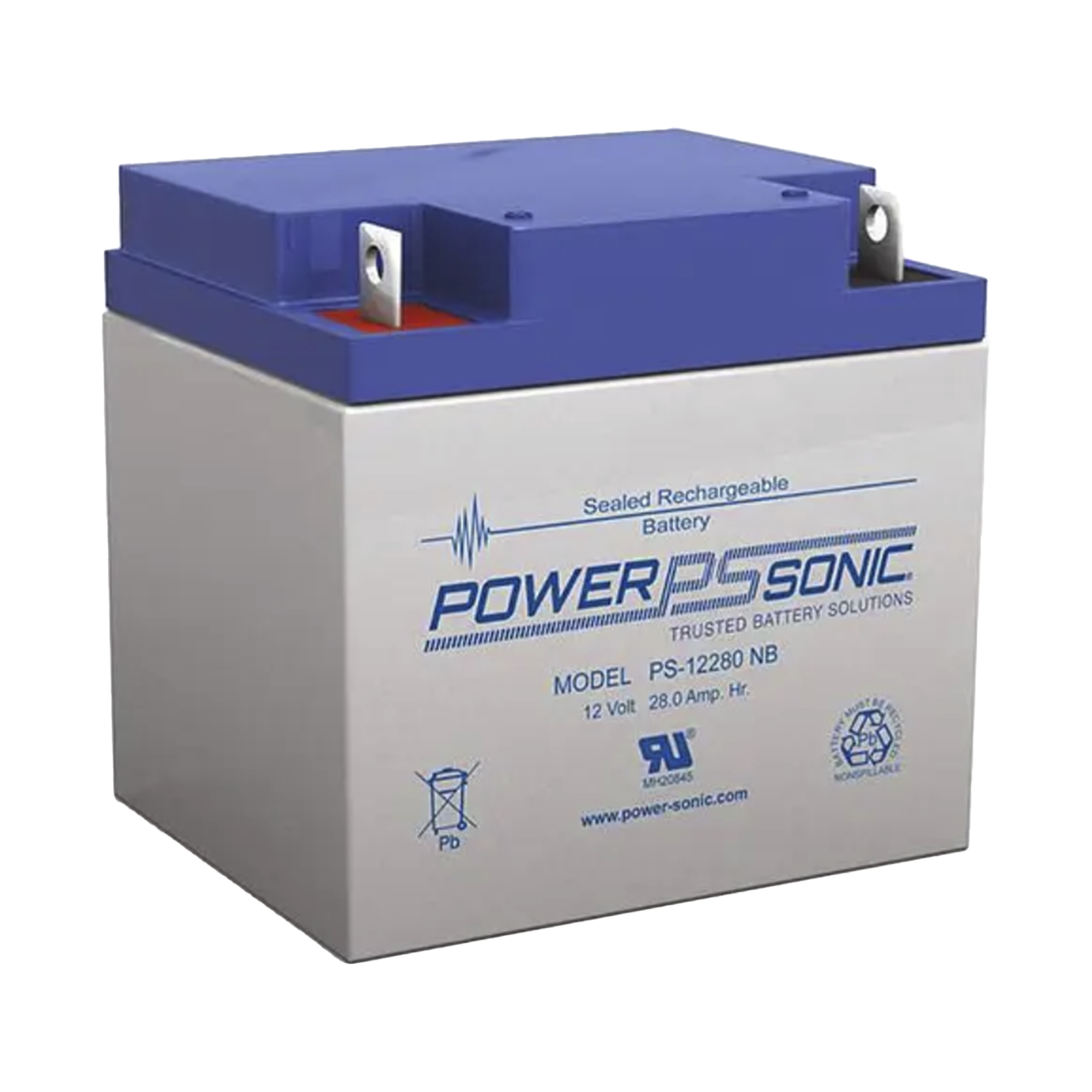 Batería de Respaldo AGM/VRLA / 12V / 28Ah / Vida Útil 5 Años / Terminales NB2 / Certificada UL