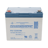BateríasPOWER SONICPS-12350-M6Batería 12V 35AH Para Respaldo AGM/VRLA 5 Años Vida Útil Terminales M6 Reconocida UL POWER SONIC PS - 12350 - M6 - SILYMX