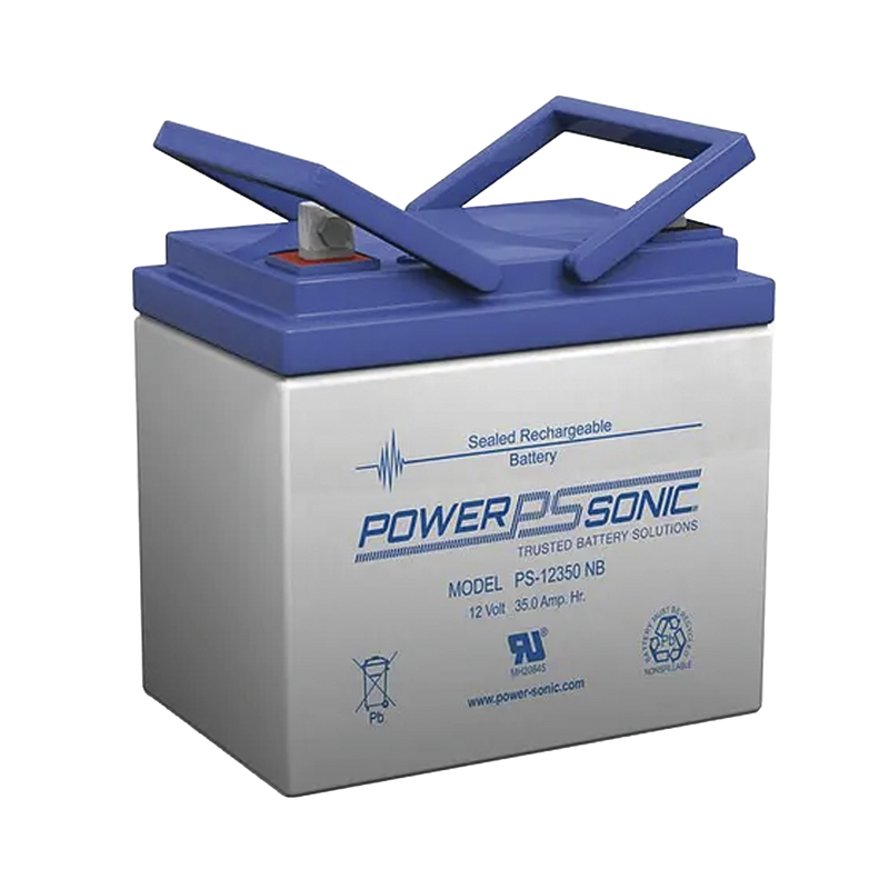 Batería 12V 35AH Para Respaldo AGM/VRLA 5 Años Vida Útil Terminales NB Reconocida UL POWER SONIC PS-12350-NB - SILYMX
