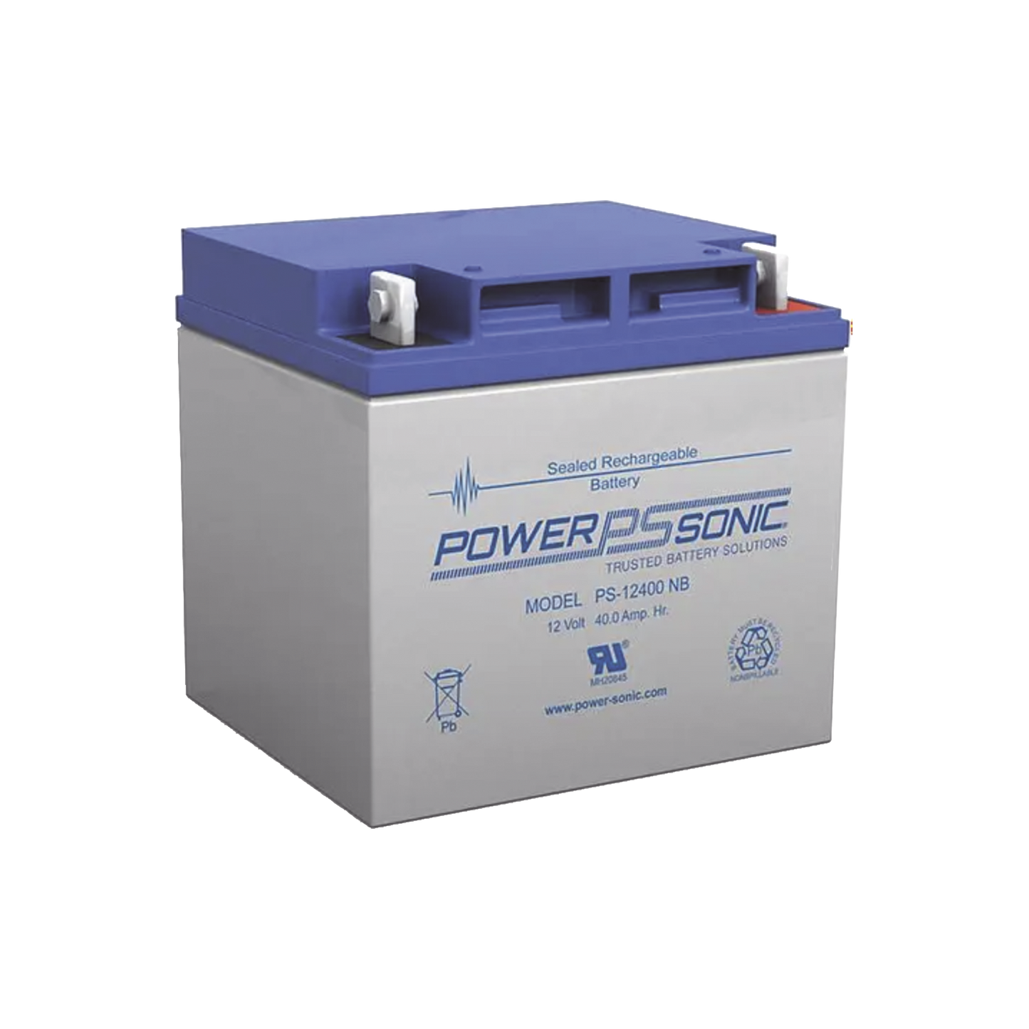 Batería 12V, 40AH, Para Respaldo, Tecnologías AGM/VRLA, 5 Años Vida Útil, Terminales T6, Reconocida UL  