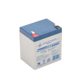 Batería POWER SONIC 12V 5AH Para Respaldo Tecnologías AGM/VRLA 5 Años Vida Útil Terminales F1 Reconocida UL PS-1250-F1 - SILYMX