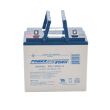 BateríasPOWER SONICPS-12550UBatería 12V 55AH Para Respaldo AGM/VRLA 5 Años Vida Útil Terminales U Reconocida UL POWER SONIC PS - 12550U - SILYMX