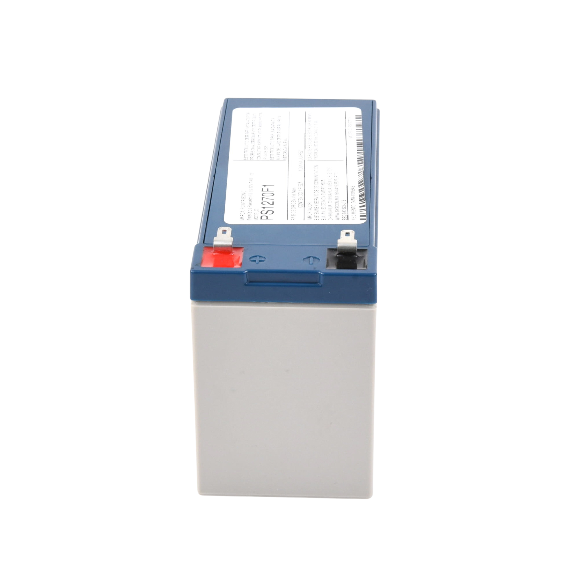 Batería 12V 7AH Para Respaldo AGM/VRLA 5 Años Vida Útil Terminales F1 Reconocida UL POWER SONIC PS-1270-F1 - SILYMX