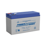 Batería 12V 7AH Para Respaldo AGM/VRLA 5 Años Vida Útil Terminales F1 Reconocida UL POWER SONIC PS-1270-F1 - SILYMX