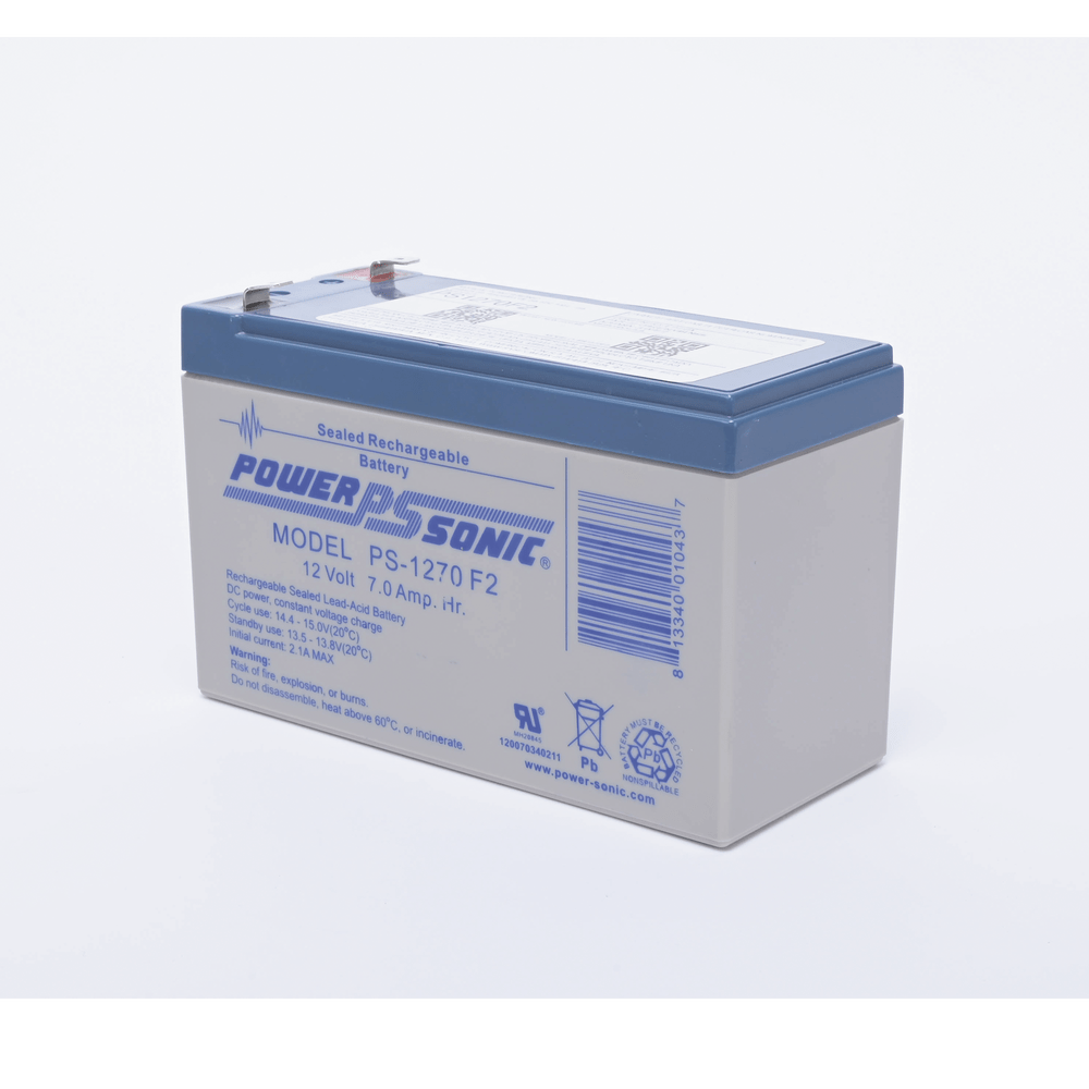 Batería de Respaldo POWER SONIC UL de 12V 7AH Terminales Tipo F2 PS-1270-F2 - SILYMX