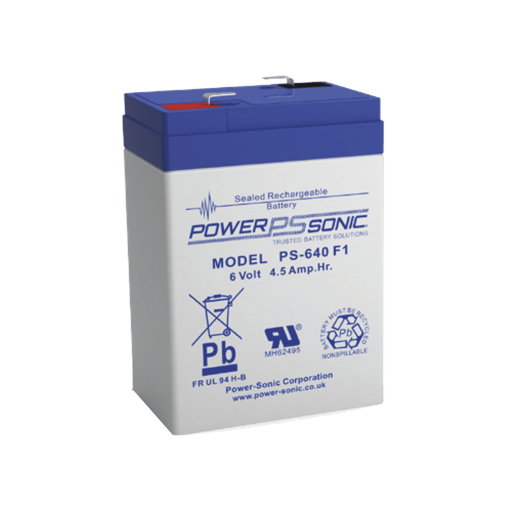 Batería 6V 4.50AH Para Respaldo Tecnologías AGM/VRLA 5 Años Vida Útil Terminales F1 Reconocida UL - SILYMX