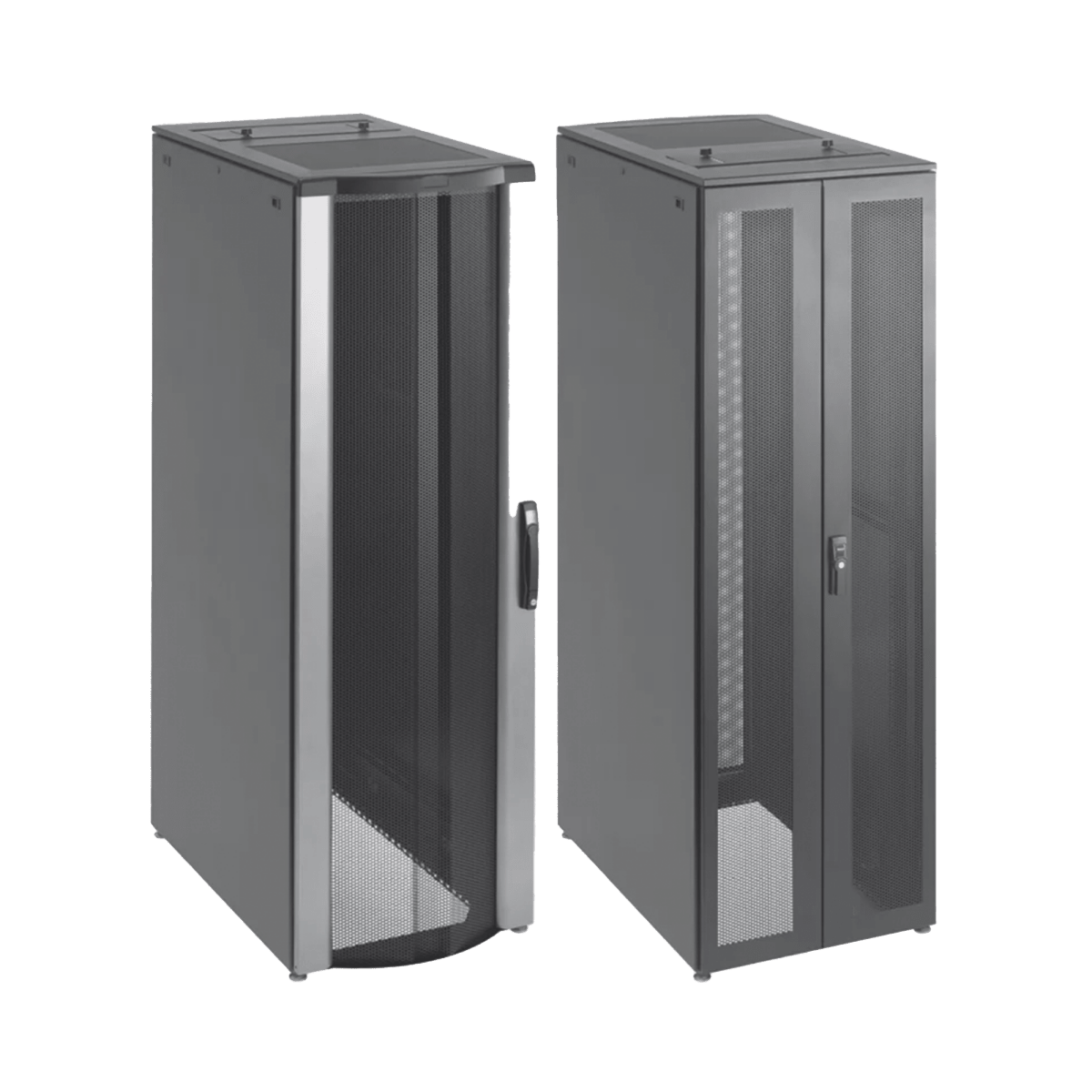 Racks CerradosHOFFMANPSCPC20610BGabinete de Telecomunicaciones de 42 UR ProLine FloTek, 600 mm de Ancho, 1000 mm de Profundidad, Color Negro - SILYMX