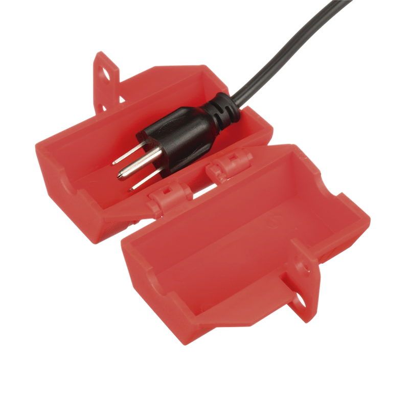Dispositivo de Bloqueo LOTO para Enchufes de 120 Vca Fabricado con Polipropileno Color Rojo PSL-CL110 - SILYMX