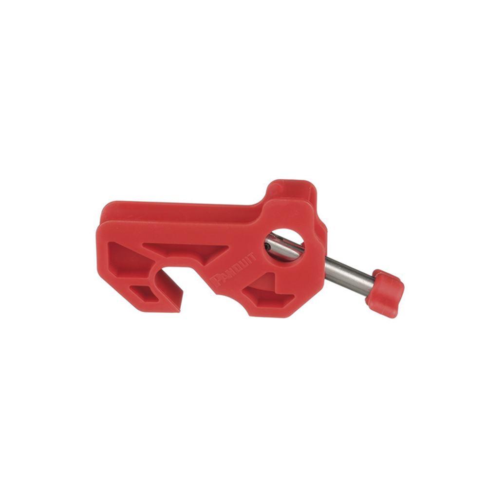 Bloqueador de Interruptor Termomagnético LOTO tipo Riel DIN o Mini Interruptor Color rojo PSL-MCBNT - SILYMX