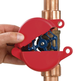 Dispositivo de Bloqueo LOTO para Válvulas de Compuerta Para Diámetros de 3 a 6.5" Color Rojo PSL-V6A - SILYMX