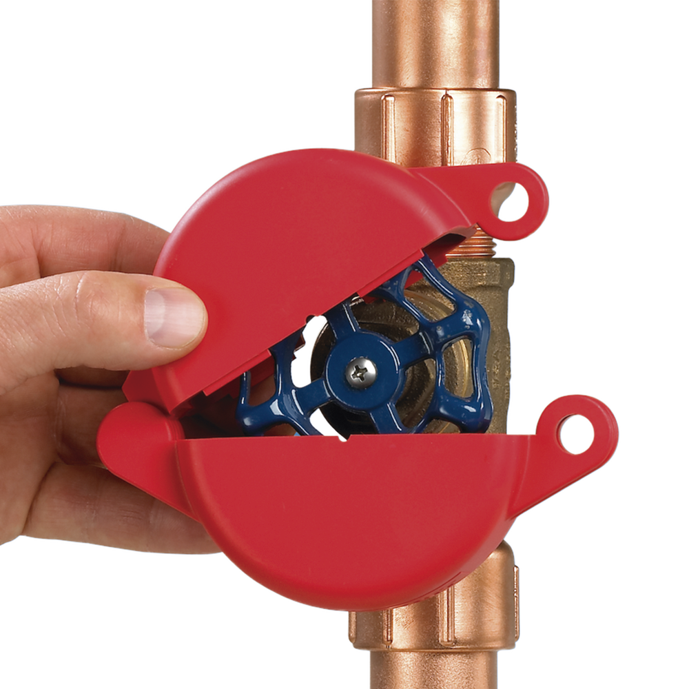 Dispositivo de Bloqueo LOTO para Válvulas de Compuerta Para Diámetros de 3 a 6.5" Color Rojo PSL-V6A - SILYMX