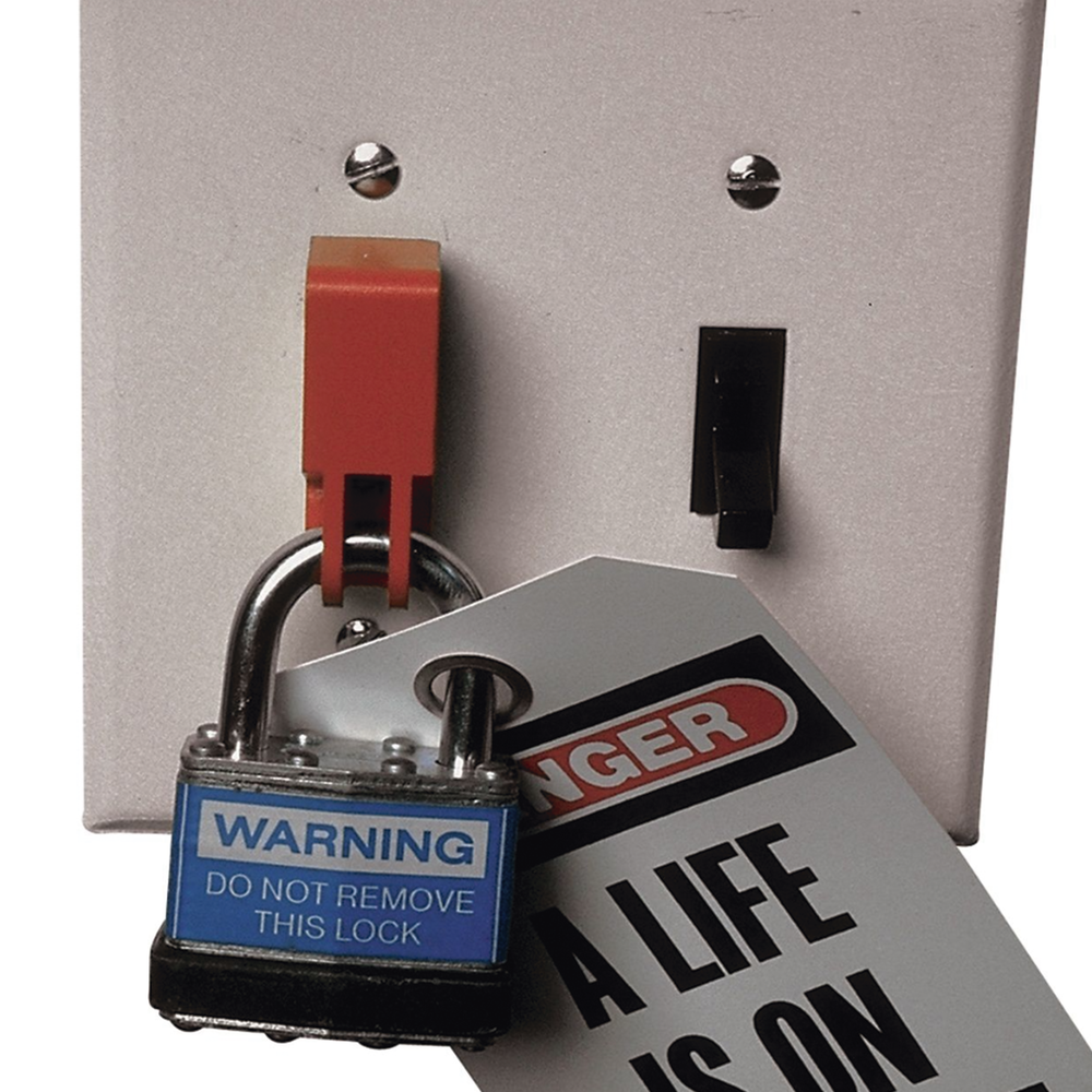 Dispositivo de Bloqueo LOTO para Interruptores Eléctricos de Palanca de 15.2 x 22.3 mm Color Rojo PSL-WS - SILYMX