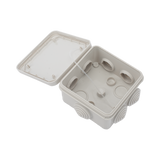 Caja Derivación-Conexión de Plástico (8.9 X 8.9 X 5.0 cm) con 7 Glándulas de Goma - SILYMX