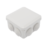 Caja Derivación-Conexión de Plástico (8.9 X 8.9 X 5.0 cm) con 7 Glándulas de Goma - SILYMX