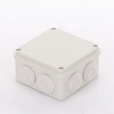 Caja Derivación-Conexión de Plástico (10 X 10 X 5.4 cm) con 6 Glándulas de Goma. - SILYMX