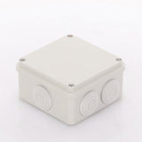 Caja Derivación-Conexión de Plástico (10 X 10 X 5.4 cm) con 6 Glándulas de Goma. - SILYMX