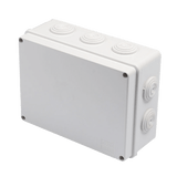 Caja Derivación-Conexión de Plástico (14 X 19 X 7.6 cm) con 10 Glándulas de Goma - SILYMX