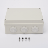 Caja Derivación-Conexión de Plástico (14 X 19 X 7.6 cm) con 10 Glándulas de Goma - SILYMX