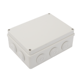 Caja Derivación-Conexión de Plástico (14 X 19 X 7.6 cm) con 10 Glándulas de Goma - SILYMX