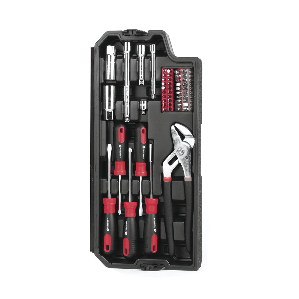 Juego de Herramientas con 144 piezas totales. Pulgadas + Milimétricas Presentación Maletín PST-144-MA - SILYMX