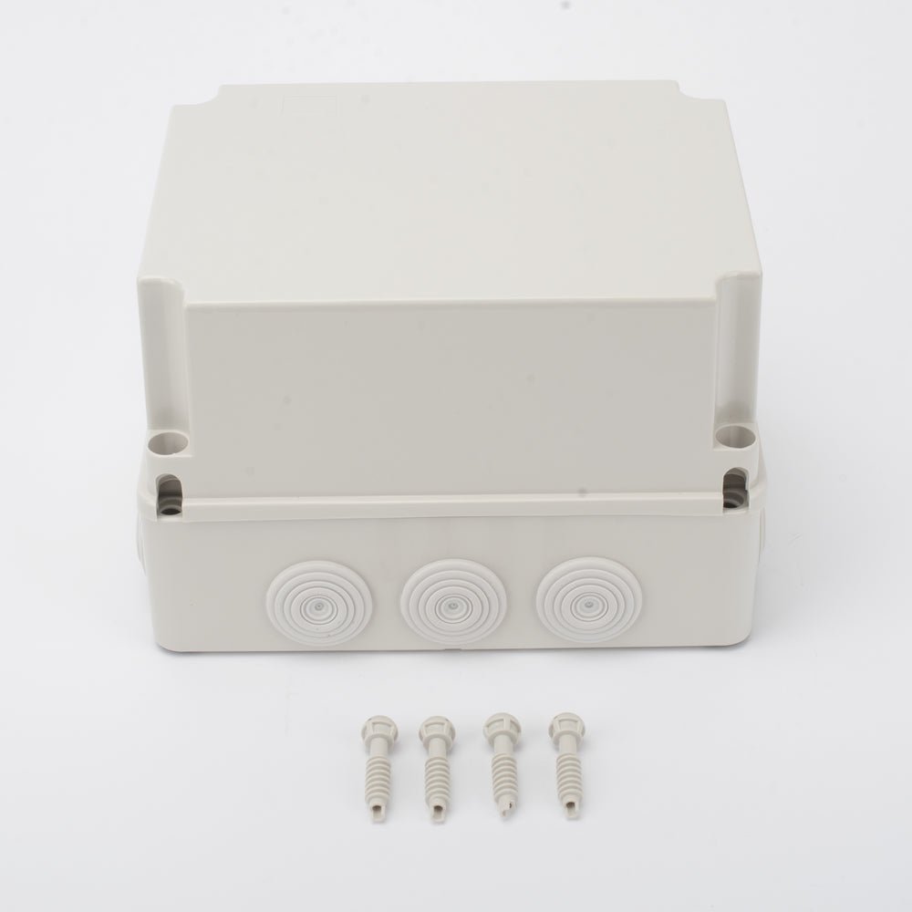 Caja Derivación-Conexión de Plástico (19 X 24 X 16.5 cm) con 12 Glándulas de Goma PRECISION - SILYMX