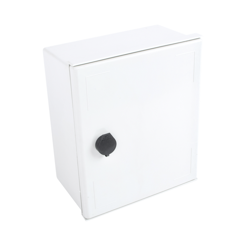 Gabinete de Poliéster IP65 Uso en Intemperie (250 x 300 x 14m) con Placa Trasera Interior (Incluye Chapa y Llave)0 m - SILYMX