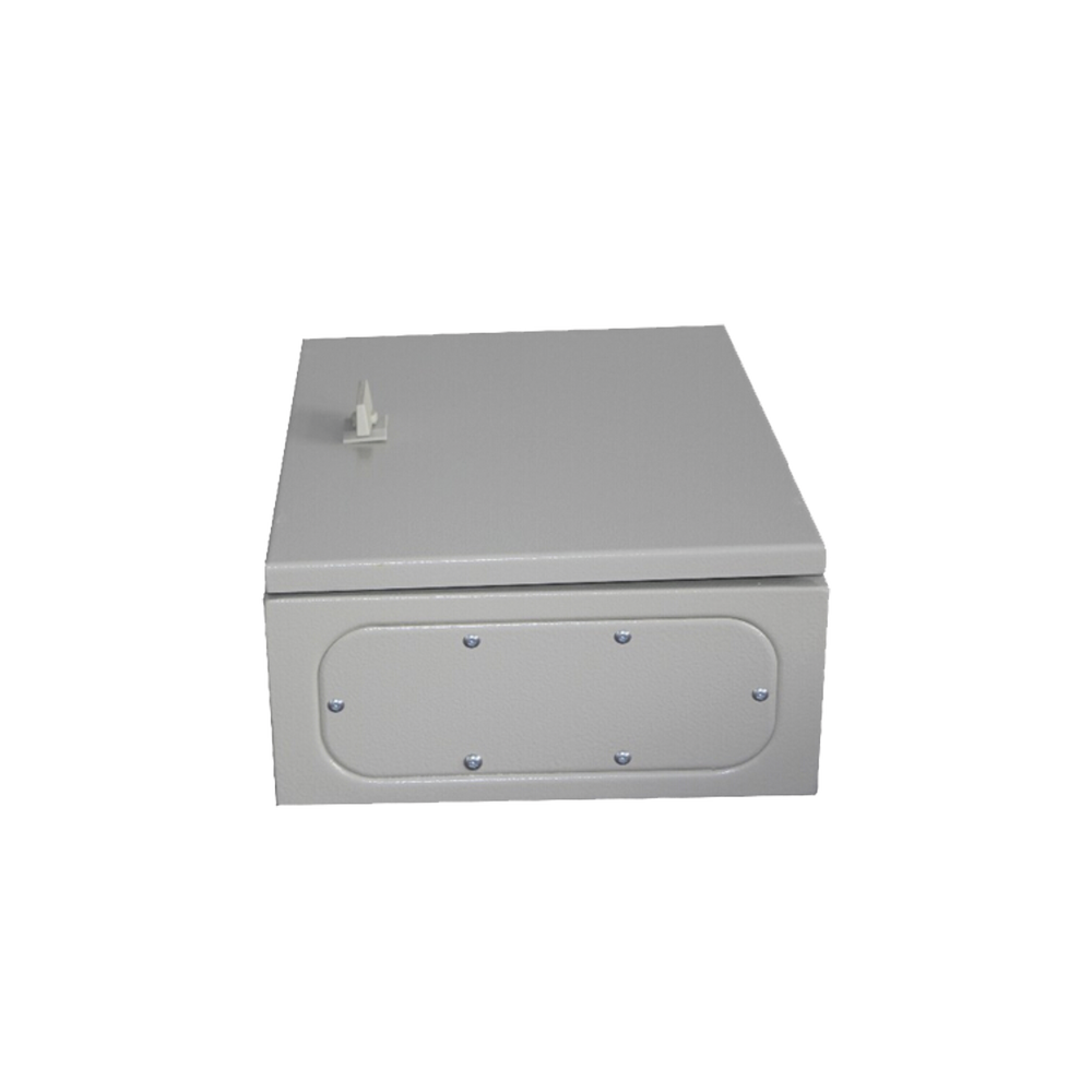 Gabinete de Acero IP66 Uso en Intemperie (250 x 300 x 150 mm) con Placa Trasera Interior y Compuerta Inferior Atornillable (Incluye Chapa y Llave) - SILYMX