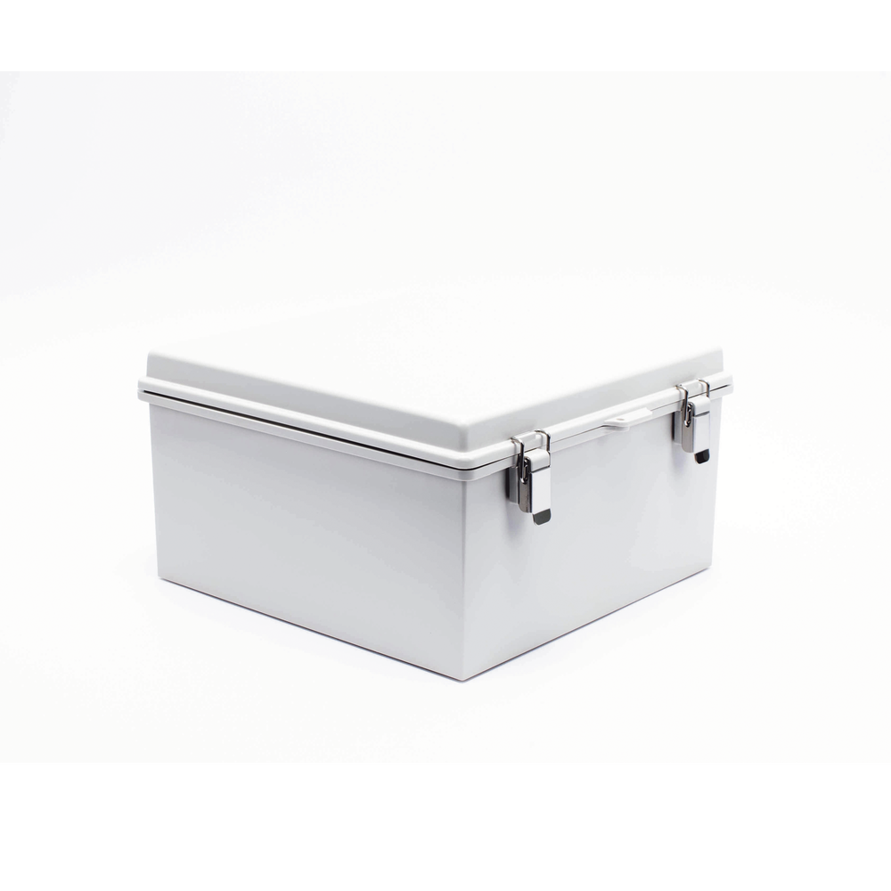 Gabinete de Plástico ABS Uso en Intemperie (300 x 300 x 180 mm) Cierre por Broche - SILYMX