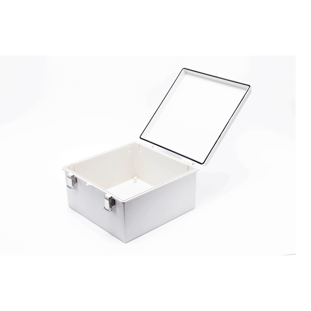 Gabinete de Plástico ABS Uso en Intemperie (300 x 300 x 180 mm) Cierre por Broche - SILYMX