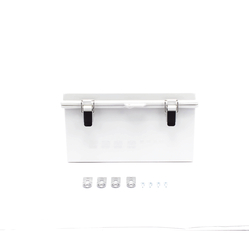 Gabinete de Plástico ABS Uso en Intemperie (300 x 300 x 180 mm) Cierre por Broche - SILYMX