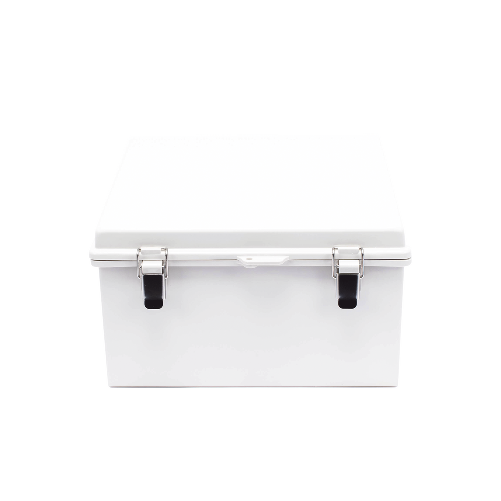 Gabinete de Plástico ABS Uso en Intemperie (300 x 300 x 180 mm) Cierre por Broche - SILYMX