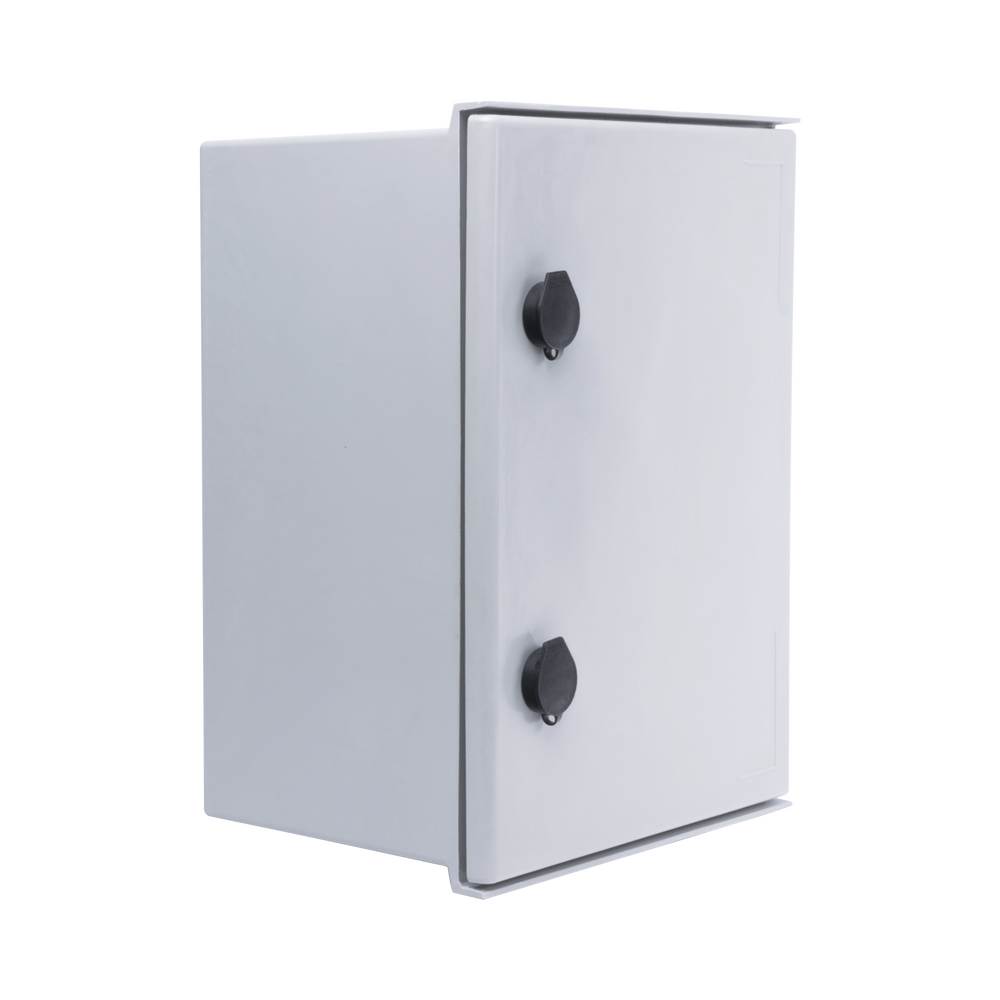 Gabinete de Poliéster IP65 Uso en Intemperie (300 x 400 x 200 mm) con Placa Trasera Interior (Incluye Chapa y Llave) - SILYMX