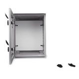 Gabinete de Poliéster IP65 Puerta TransparenteUso en Intemperie (300 x 400 x 200 mm) con Placa Trasera Interior (Incluye Chapa y Llave) - SILYMX