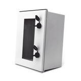 Gabinete de Poliéster IP65 Puerta TransparenteUso en Intemperie (300 x 400 x 200 mm) con Placa Trasera Interior (Incluye Chapa y Llave) - SILYMX