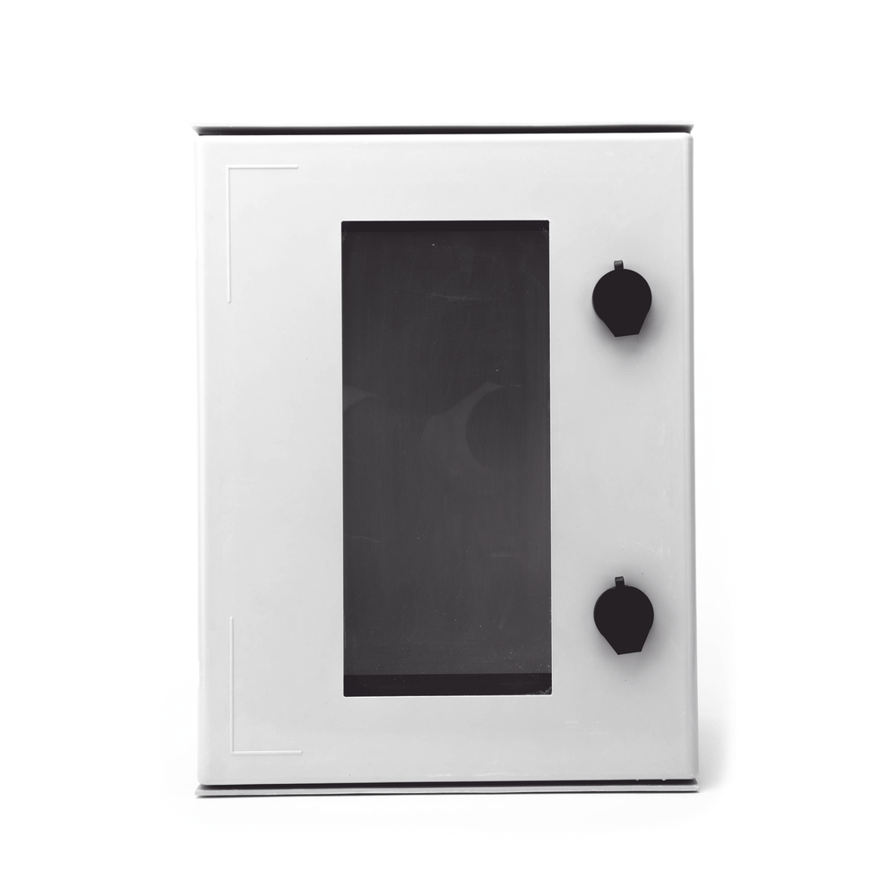 Gabinete de Poliéster IP65 Puerta TransparenteUso en Intemperie (300 x 400 x 200 mm) con Placa Trasera Interior (Incluye Chapa y Llave) - SILYMX