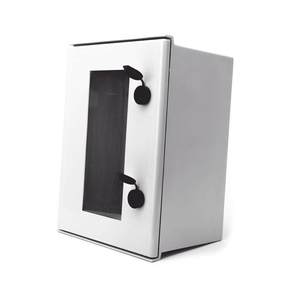 Gabinete de Poliéster IP65 Puerta TransparenteUso en Intemperie (300 x 400 x 200 mm) con Placa Trasera Interior (Incluye Chapa y Llave) - SILYMX