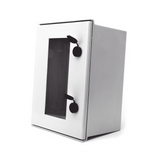Gabinete de Poliéster IP65 Puerta TransparenteUso en Intemperie (300 x 400 x 200 mm) con Placa Trasera Interior (Incluye Chapa y Llave) - SILYMX